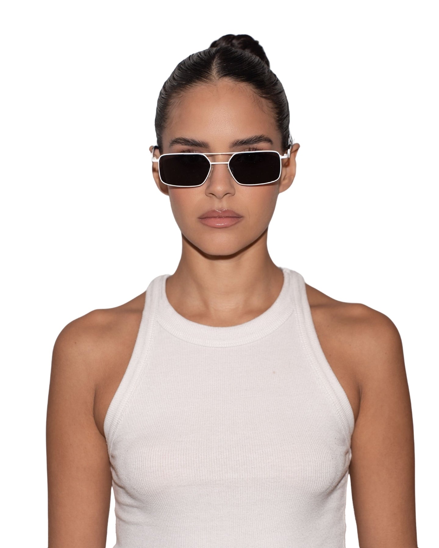 Devon - White Sunglasses